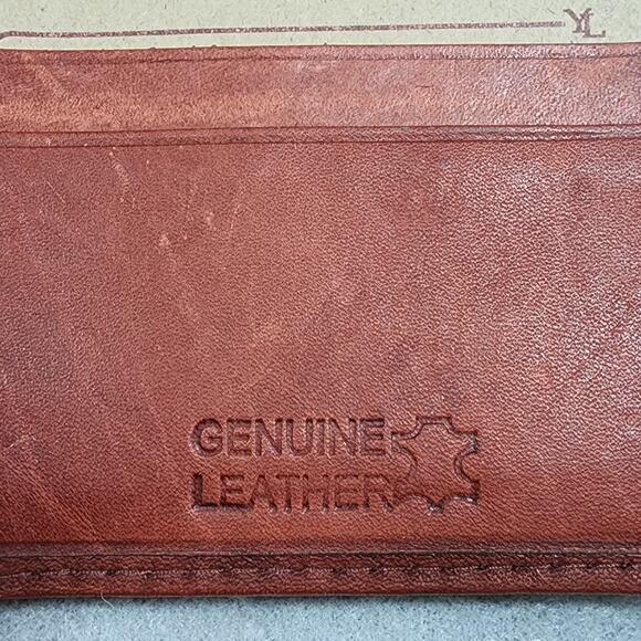 YL Rust Brown Genuine Leather BI-FOLD Mens Wallet Handcrafted Accessory NEW - Picture 5 of 9